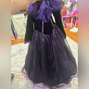 Purple and Black 3T girl Witch Costume